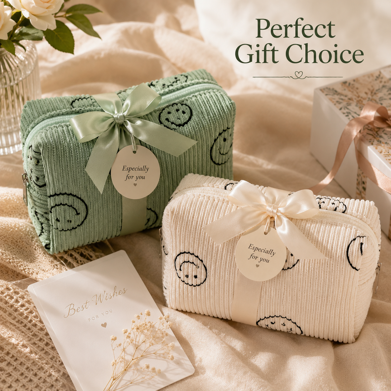 Beige + Pea Green