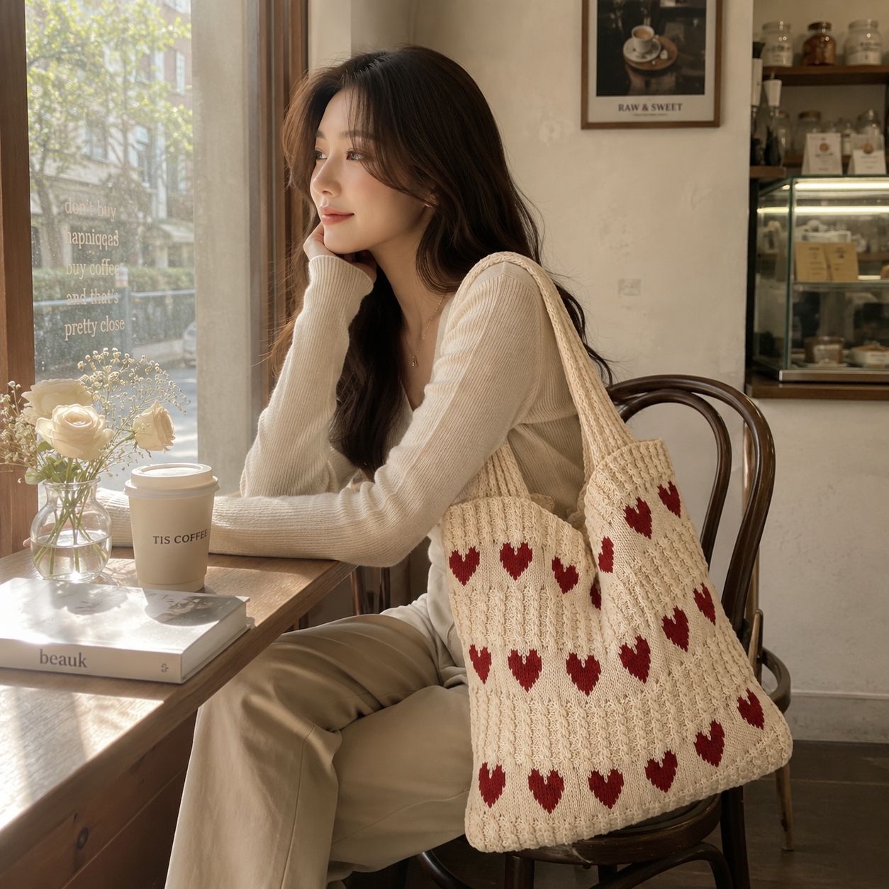 Beige Heart
