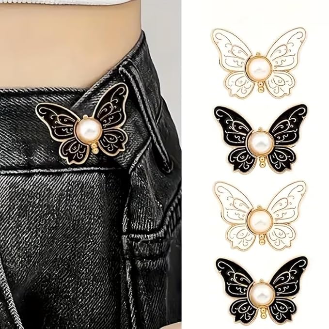 Kawn® 4Pcs Adjustable Waist Button Pins – Butterfly