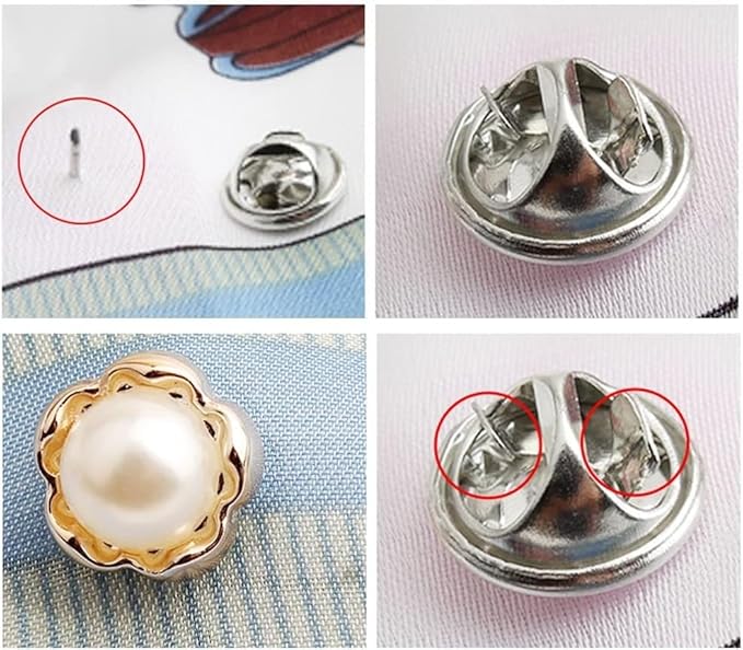 Kawn® 20Pcs Pearl & Enamel Brooch Pins Set