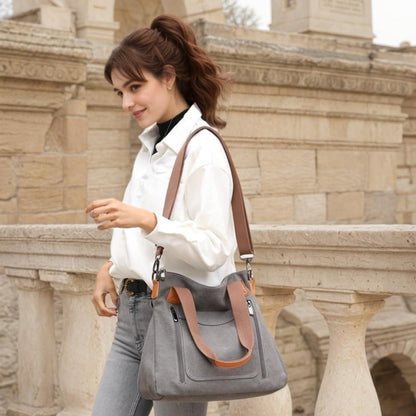 Vintage Canvas 2-in-1 Shoulder and Crossbody Bag