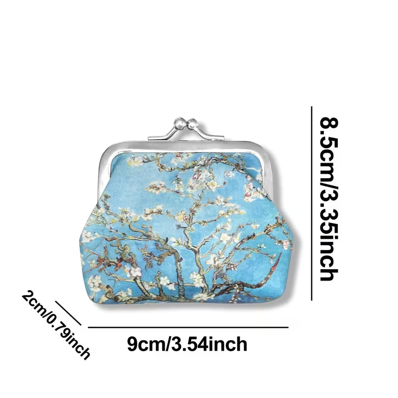 6pc Oil Painting Coin Pouch Set