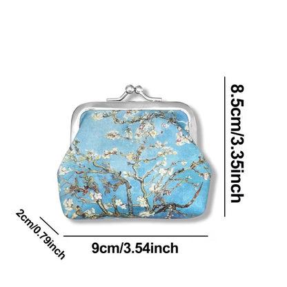 6pc Oil Painting Coin Pouch Set
