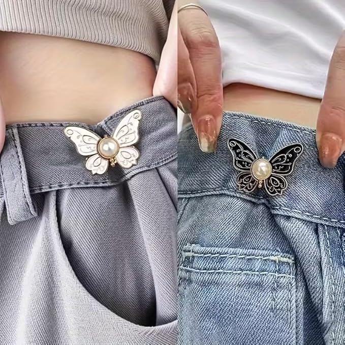 Kawn® 4Pcs Adjustable Waist Button Pins – Butterfly