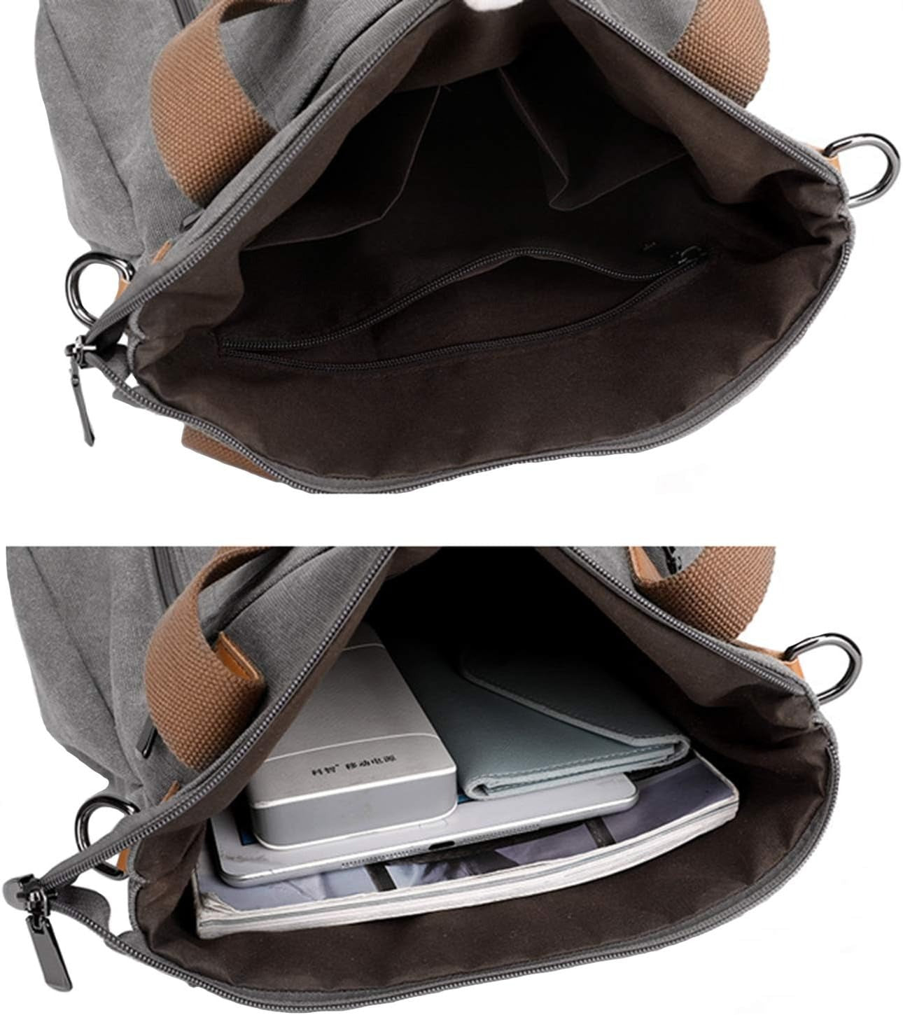 Vintage Canvas 2-in-1 Shoulder and Crossbody Bag