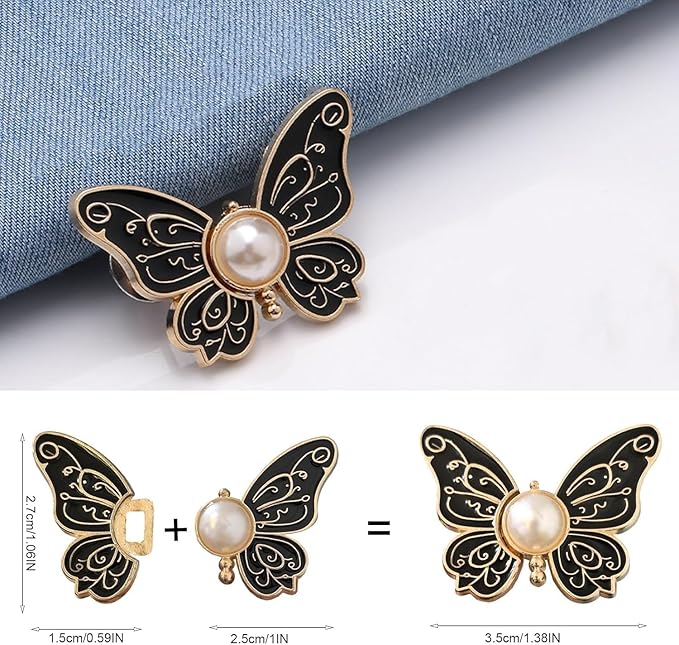Kawn® 4Pcs Butterfly Waist Buttons Set