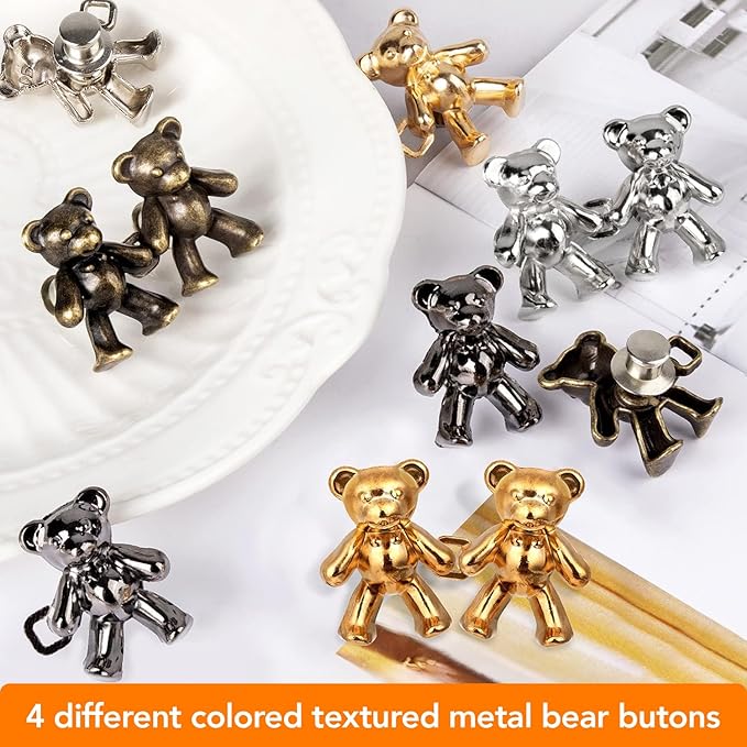 Kawn® 4Pcs Bear Waist Buttons Set – A