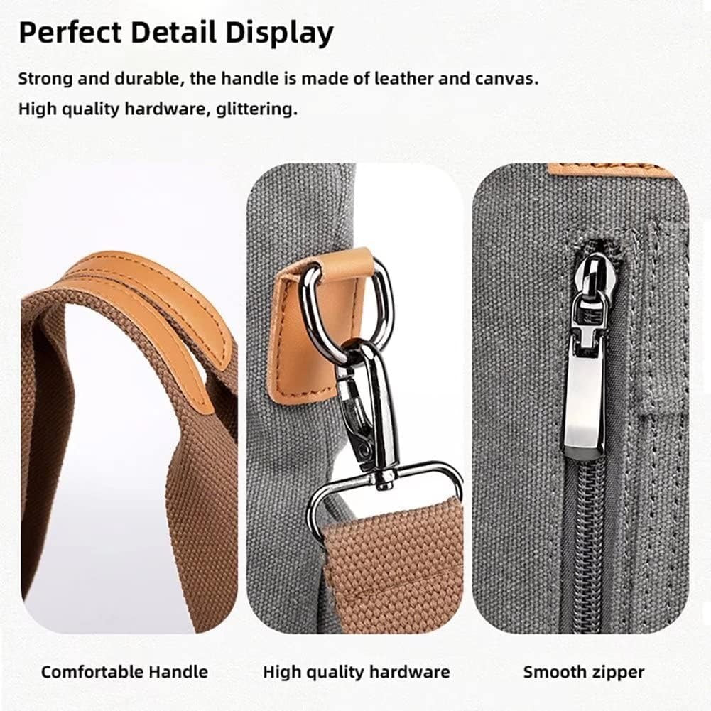 Vintage Canvas 2-in-1 Shoulder and Crossbody Bag