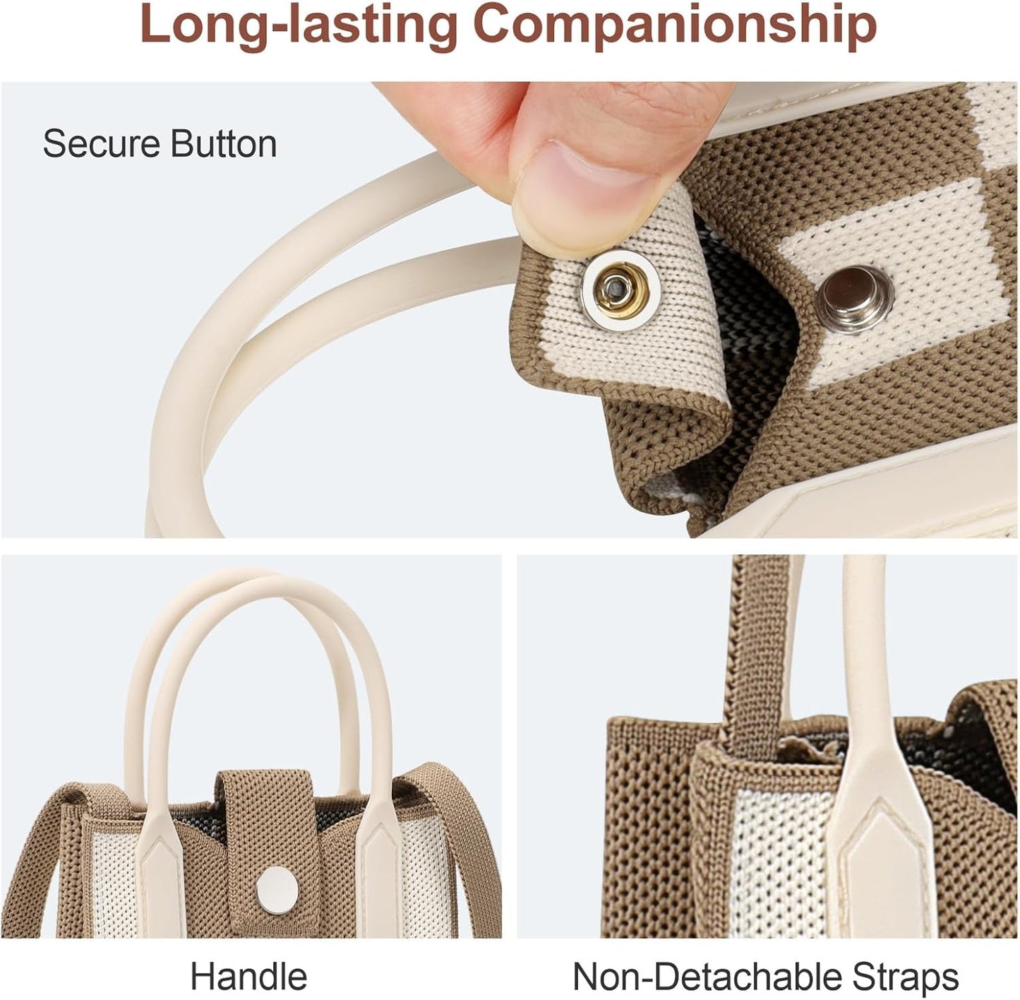 Mini Heart Knit Crossbody Bag