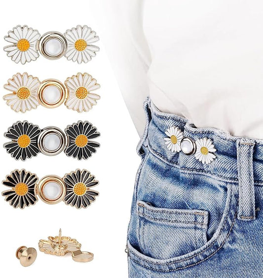 Kawn® 4Pcs Adjustable Waist Buttons – Daisy