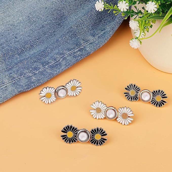 Kawn® 4Pcs Adjustable Waist Buttons – Daisy