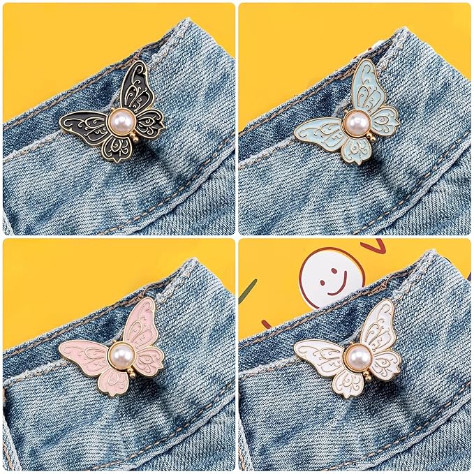 Kawn® 4Pcs Butterfly Waist Buttons Set