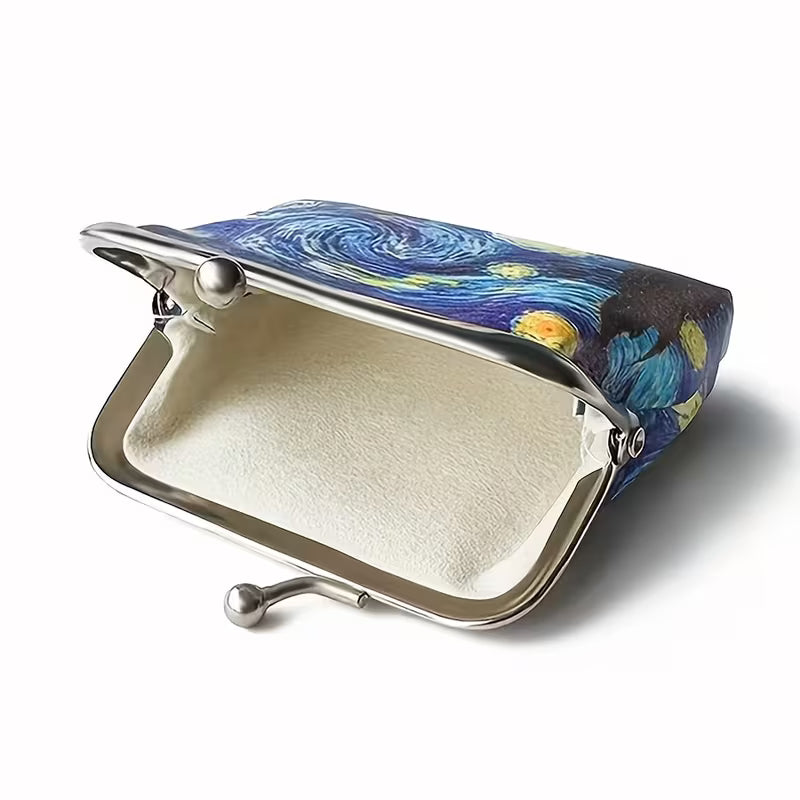 6pc Oil Painting Coin Pouch Set